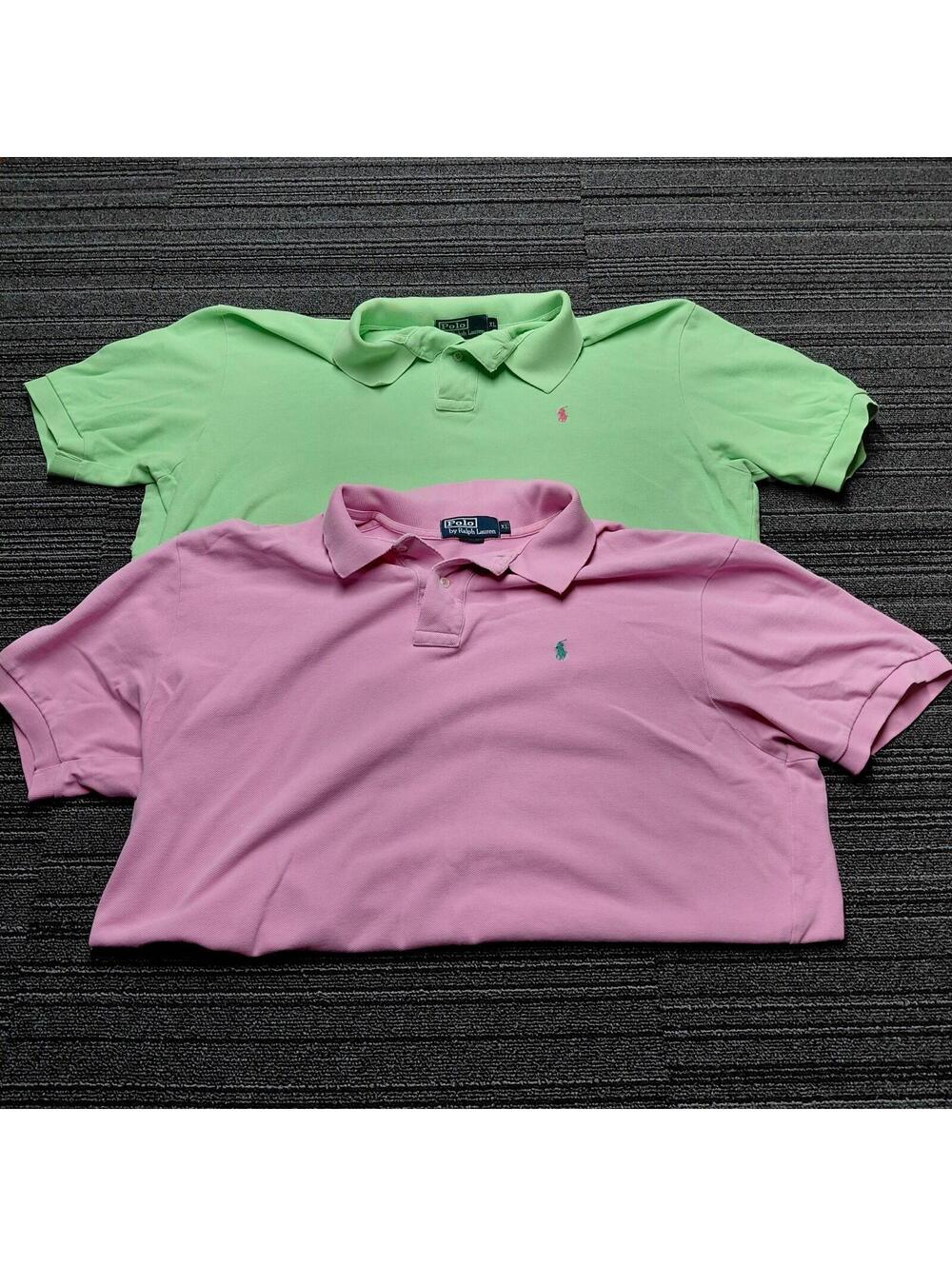 Polo Ralph Lauren Polo Shirt Lot 2 Mens XL Short Sleeve Golf Preppy